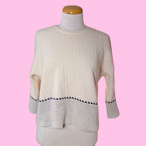 🌷AUTUMN Cashmere🌷 Soft Cashmere Mid Flare Sleeve Sweater